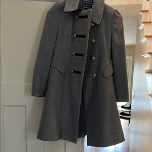 Gray Wool Blend Girl’s Coat